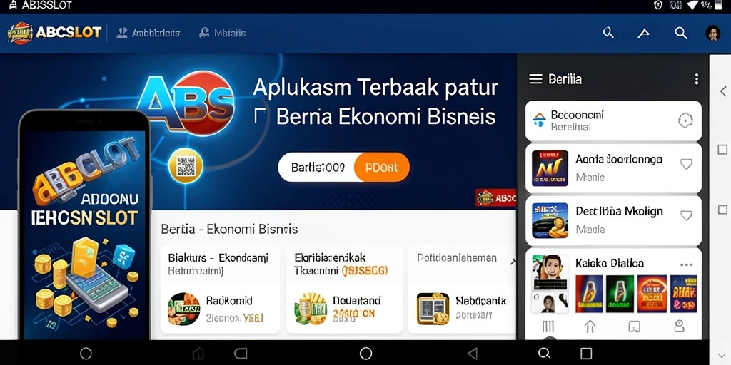 Antarmuka pengguna ABCSLOT yang informatif dan menarik.